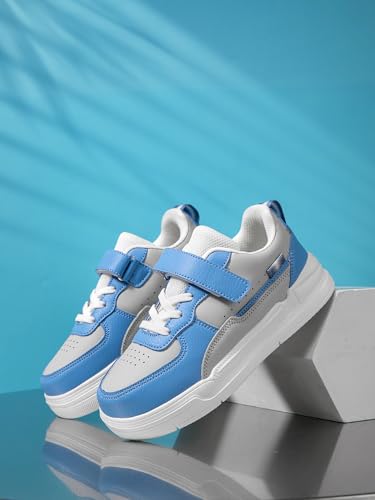 Kids' Board Shoes Adjustable Hook and Loop Classic Low Top Kids Sneakers4