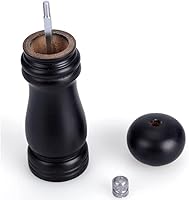 Vista 5 de Molinillo de pimienta de madera, coctelera de sal de madera, molinillo de sal y pimienta, molinillo de grosor profesional manual para especias