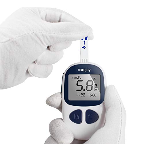 Diabetes Testing Kit Electronic, 50 Test Strips, 50 Lancets Glucose_Meter Digital Handheld Blood Monitor Diabetes Test Meter Monitor Kit (1 Device+50 Test Strips+50 Lancets)
