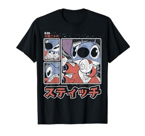 T-shirt Stitch Disney finition premium haut de gamme en coton respirant