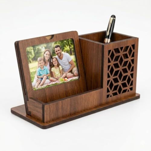 Image of Acrylic Laser Engraved Table Sign Stand, Laser Engraved Sign or Name Plate for Doctor, Teacher, Advocate, Medical, Proprotor office or personal use with Warm White Light (Deshboard)