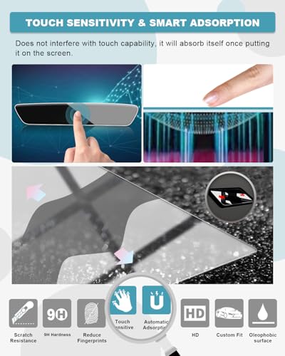 Image of CDEFG for 2025 Buick Envision Screen Protector 30 inch Tempered Glass for 2024 2025 2026 Buick Envision /2025 2026 Buick Enclave Accessories HD Anti Fingerprints Screen Cover