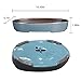 HUOMUSIR (10 Inch Shallow Bonsai Pots 2 Piece Set Water Glaze Blue Succulent Platter Bonsai Tree Ceramic Flower Pot Handmade (Excluding Plants)