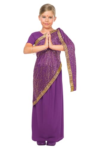 Kimokawaii - Décor de Bollywood violet pour enfant (5-6 ans)
