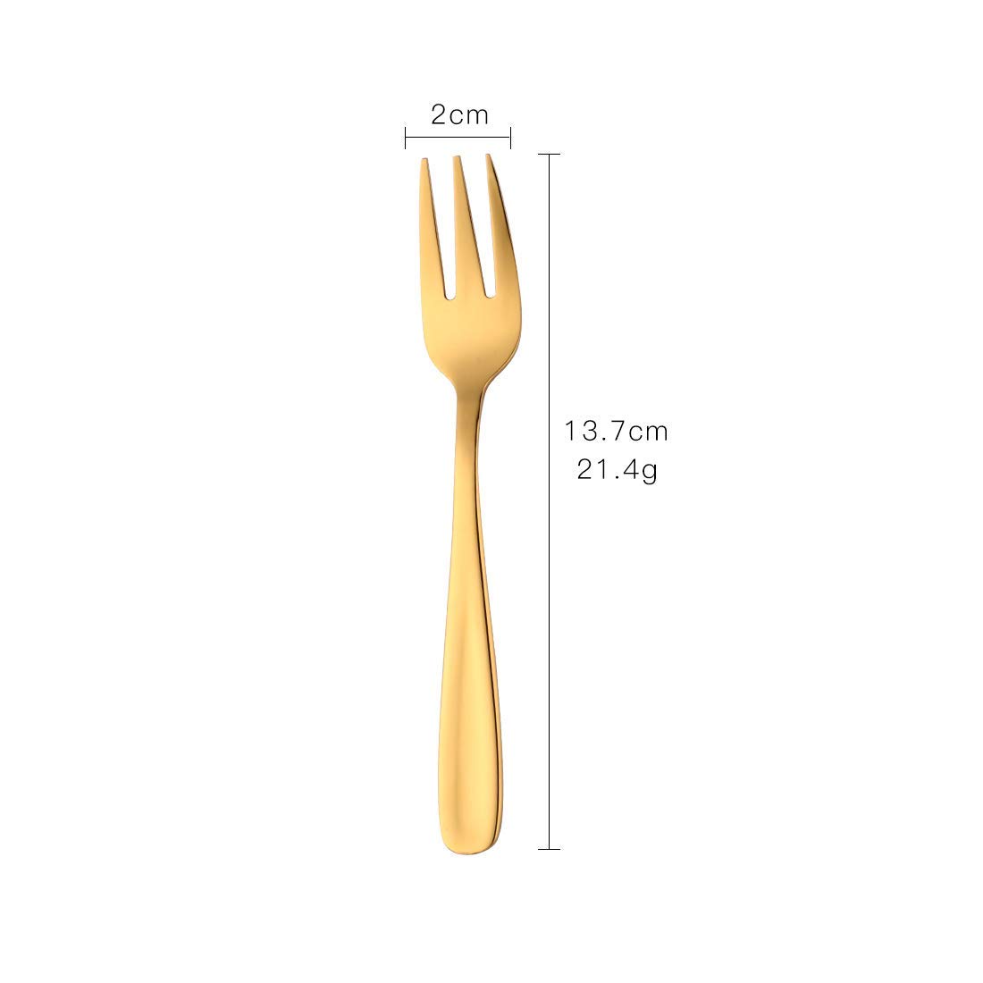Cocktail Forks, 18/10 Stainless Steel 3-tine Appetizers Desert Mini Salad Fruit Fork Sets of 8, 5.5 Inch — Amazon image 2