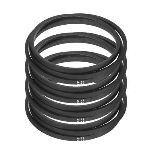 Image of uxcell 4pcs A72 or 4L740 Classic Wrapped Rubber V-Belt, 72 inch(1825mm) Inside Circumference, A Profile V Belt