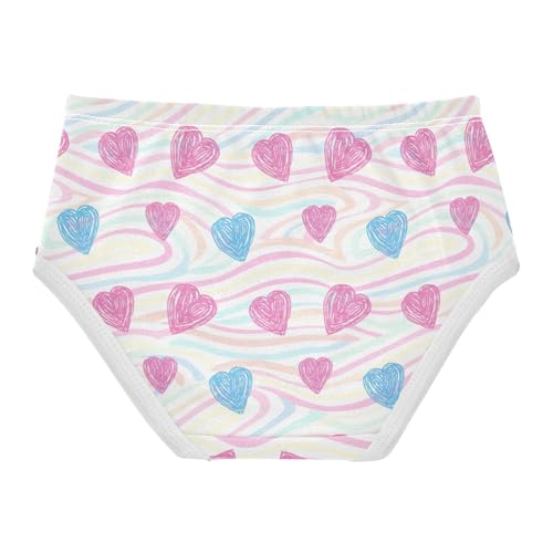 Girls Underwear Toddler 2t Cotton Little Girl Panties Animal Kids Briefs Undies Cartoon Blue Pink Hearts2