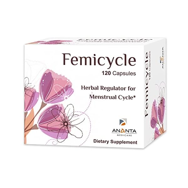 FEMICYCLE Ananta Medicare Limited Herbal Regulator for Menstrual Cycle Dietary Supplement – 120 Capsules