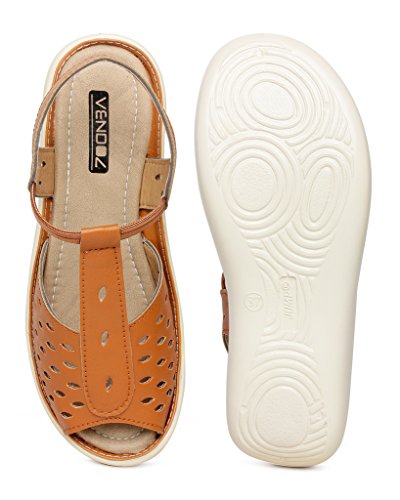 Image of Vendoz womens Tan Fashion Sandals