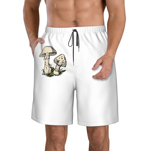 CUTEDWARF Colored Mushrooms Summer Board Shorts Mens Beach Swim Trunks Casual Swimwear4