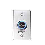 Kralsaw Berührungsloser IR-Ausgangstaster Unterputz – LED Sensor, NO/NC/COM, 12V DC, IP68, Aluminium