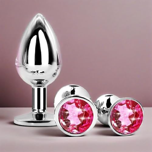 Générique Kk04-3 Tailles De Produit Lisse En Acier Inoxydable (Rose Diamant) Adaptées Aux Jeux De Nuit Pour Hommes Et Femmes