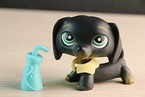 USALPS lps Rare Figures lps Short Hair Cat Collie Great Dane Dachshund Cocker Spaniel with lps Accessories lps Family Lot Kids Gift (lps Dachshund 325)