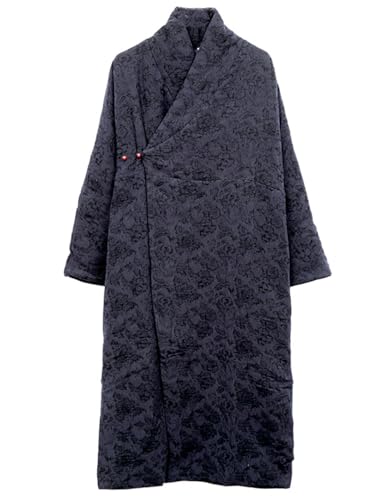 LUZU JUNU Women's Warm Winter Jacket Cotton Quilted Coat Plus Size Long Parka