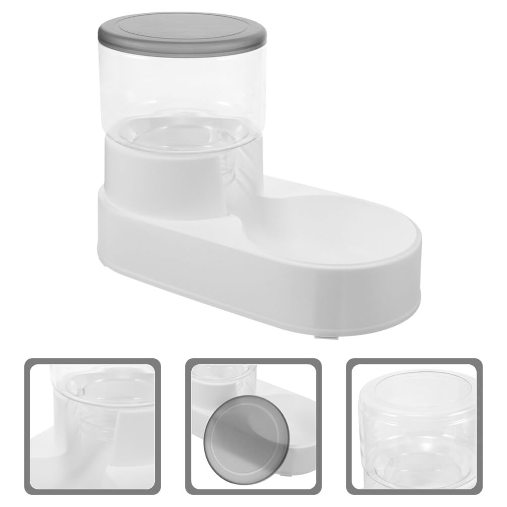 Comedero Automático para Mascotas 2 Piezas, Plástico, Anti Vuelco | Perro y Gato, Resistente Presión, Uso en Alimentación de Mascotas, Formato Desmontable