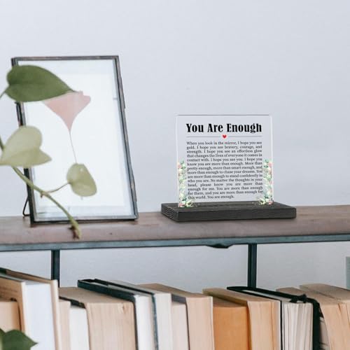 You-Are-Enough-Sign-Positive-Encouragement-Affirmation-Gifts-Inspirational-Quotes-for-Desk-Motivational-Desk-Decor-Mental-Health-Therapy-Office-Decor-You-Are-Enough-Desk-Decorative-Sign-WDF10