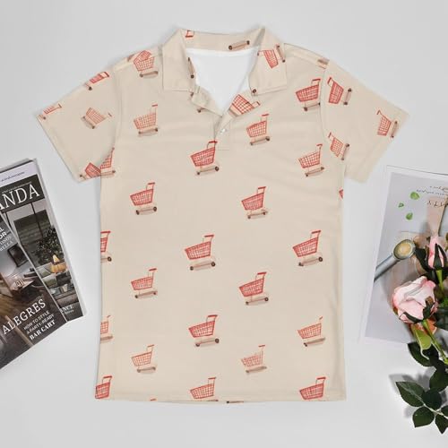 Boys' Classic Polo Shirts Short Sleeve Moisture-Wicking Golf & Tennis Shirts for Youth Teens Cute Shopping Cart3