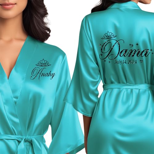Mis Quince Anos Robes, Pretty Quinceanera Robes, Mama de la Quince, Quinceanera Gifts