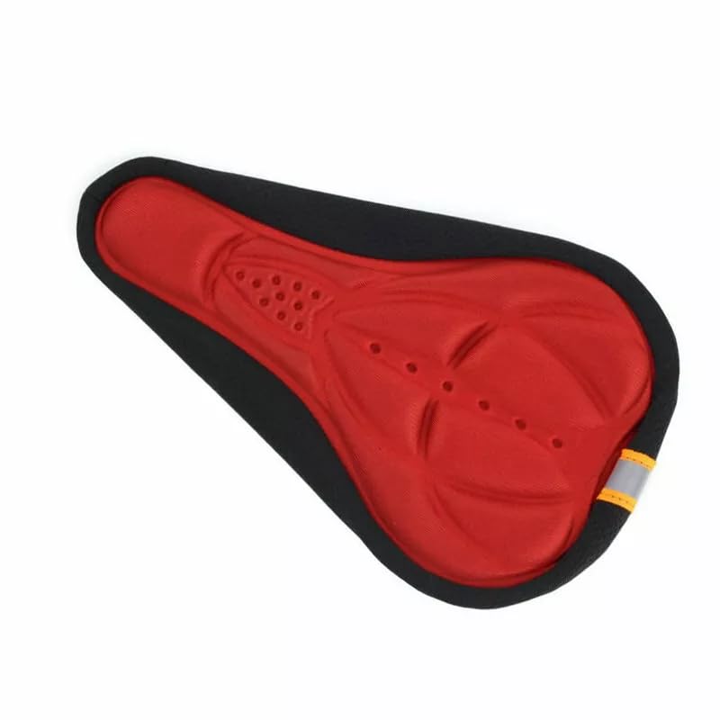 Bike Bicycle Cycle Seat Cover Gel Pad Cushion Cover for Saddle Seat Comfy Pad Red