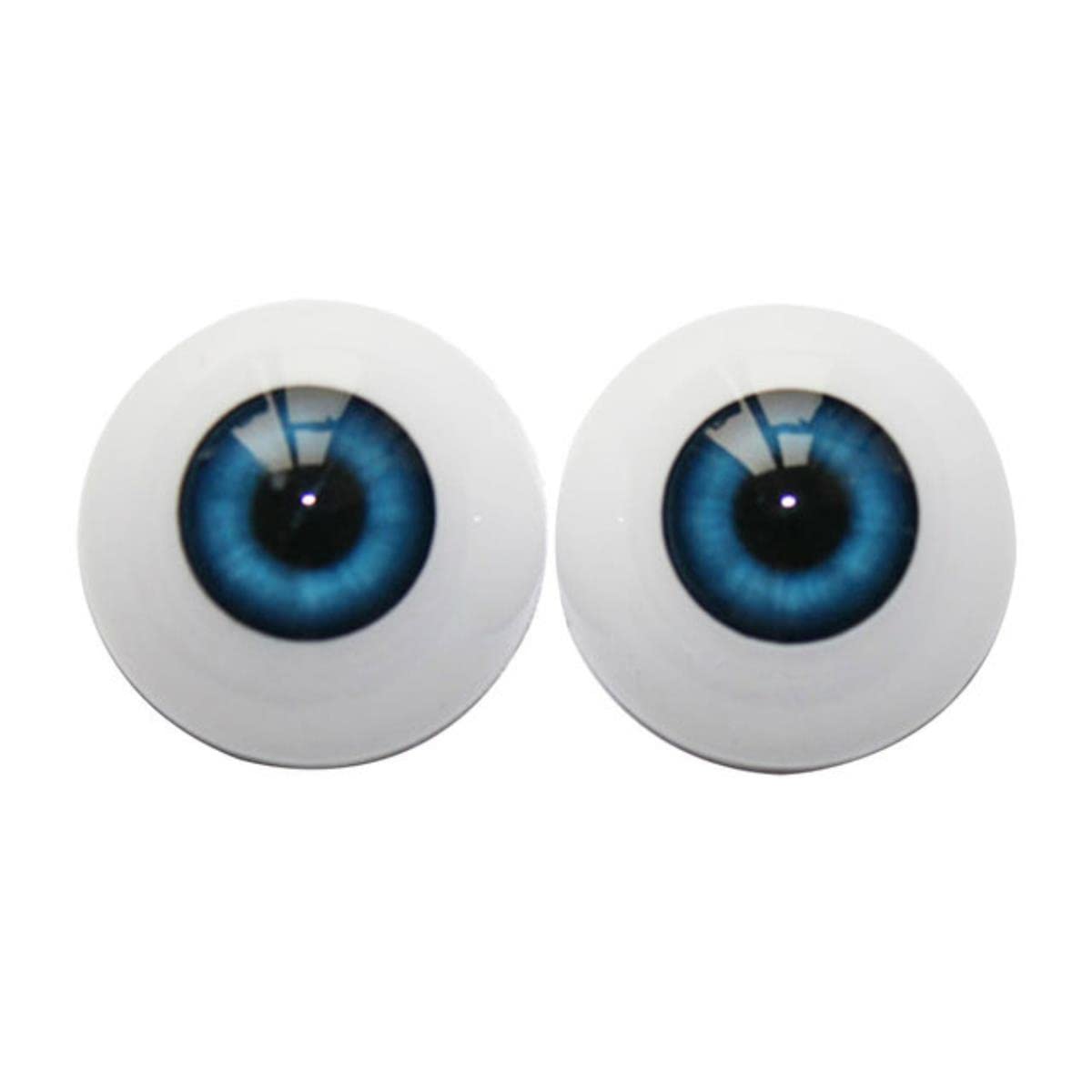 YARRO 1pair 20mm 22mm 24mm Mini Half Round Acrylic DIY Eyeballs Reborn Doll Eyes Craft Accessories Easy Use Simulation Stuffed Toy-Sky Blue,20mm