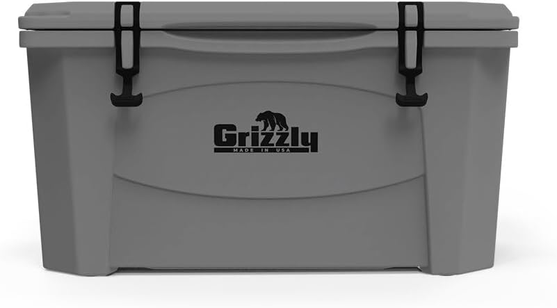 Grizzly 60 Cooler , 60 qt Ice Chest Durable Rotomolded Insulated