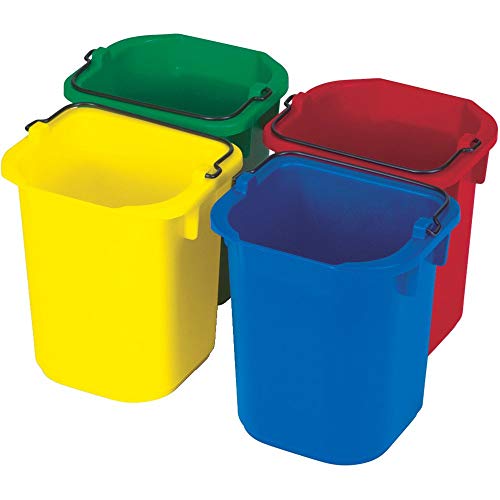 Image of Rubbermaid Commercial Products Heavy-Duty Cleaning Pail 5-Quart Blue Utility Bucket with Built-In Spout and Handle for House Cleaning /Storage /Livestock Feeding /Car Washing