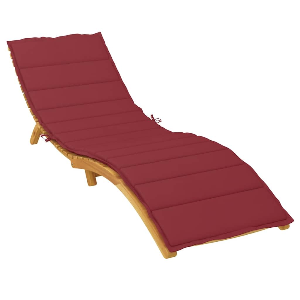 Nakładka na leżak z oddychającej tkaniny Oxford, 200 x 70 x 3 cm, odporna na działanie wody i antypoślizgowa, ze sznurkami mocującymi, miękka wyściółka zapewnia optymalny komfort siedzenia