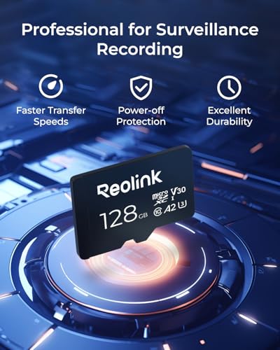 Image of REOLINK 128GB microSDXC UHS-I Memory Card, U3, A2, V30, Class 10 (Pack of 2)