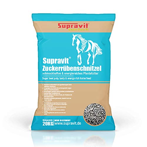 SUPRAVIT Rübenschnitzel 20kg | schmackhaftes & energiereiches Pferdefutter | Zuckerrübenschnitzel für Pferde I hoher Anteil an Pektinen für eine gesunde Darmflora I Ideal für Sportpferde geeignet Cover