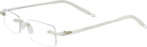 VISUALITES rectángulo 8 Gafas de Lectura, Transparente