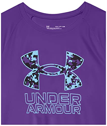 Image of Under Armour Boys' Tech Hybrid Printed Fill Short-Sleeve T-Shirt
