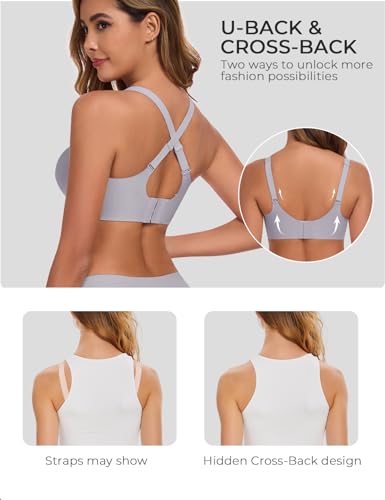Image of Gailife Womens Jelly Comfortable Bras for Women No Underwire Supportive Bra