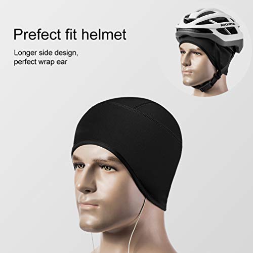 ROCKBROS Skull Cap Men & Women Thermal Cycling Helmet Liner Moisture Wicking Motorcycle Running Hat,Fits Under Helmets