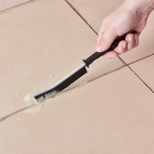 Linkgood Hartborsten Eckenreinigungsbürste, 3 Stück Multifunktionale Lückenreinigungsbürste Spaltreinigungsbürste Reinigungsbürste für Badezimmer Haushalt Küche Fliesenböden, Tiefenreinigung