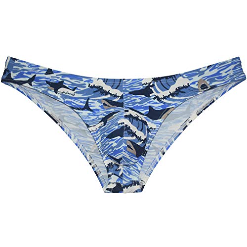 OROCOJUCO Men's Sports Bikini Briefs Pucker Posing Sposrts Half Cover Cheeky Briefs Underwear