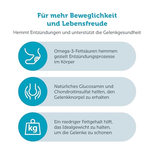 MERAVITAL Mobility (6x400g), Hundefutter nass, entzündungshemmendes Nassfutter für Hunde zur Unterstützung der Gelenkgesundheit