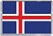 Art2Wear Flaga islandzka magnes na lodówkę, flagi