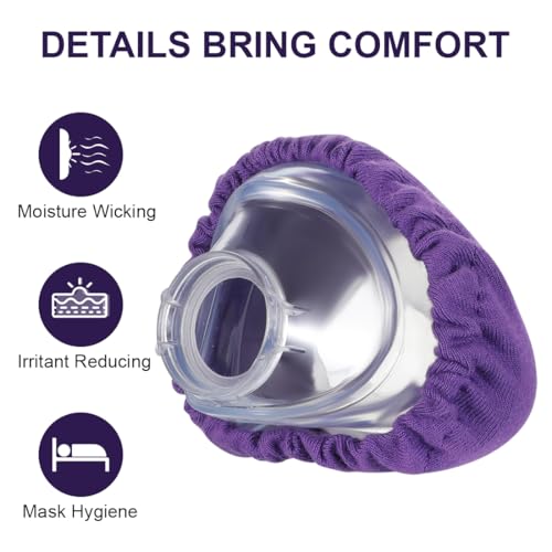 CPAP Mask Liners 4 Pack Nasenschutz-Maskeneinlage Waschbarer Maskenabdeckung CPAP-Zubehör für Nasenmasken