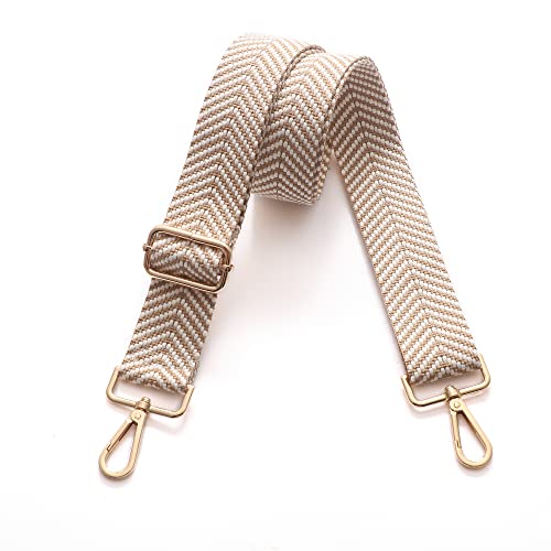 S-Jacorry Purse Strap Replacement Crossbody Wide Shoulder Strap Adjustable Canvas Straps Handbag Strap Replacement Belts