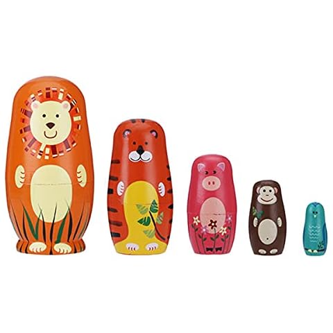 LEOP 5Pcs Russian Nesting Dolls for Kids Cover