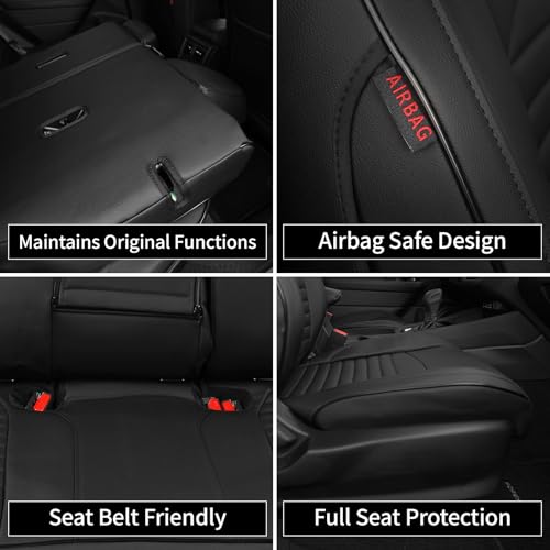 EKR Forester Seat Covers Full Set Custom Fit for Subaru Forester &Hybrid 2025 (Not for Base) Leather Car Seat Cover for SUV Full Set Waterproof,Faux Leather(Black) by EKR - Used condition - Image 7