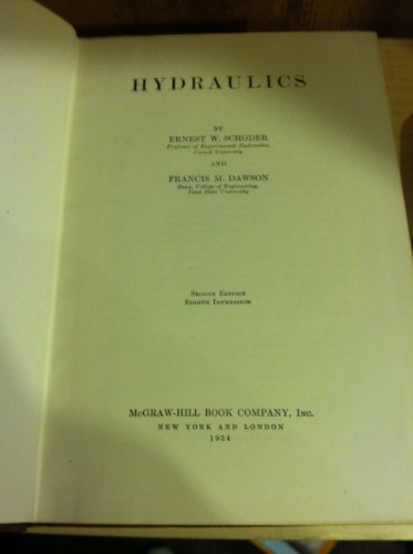 Hydraulics, 2nd Edition; B000Q9UFSW Book Cover