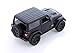 KiNSMART - Jeep Wrangler Rubicon Off Road 4x4 5 inch 1:34 Scale Die Cast Model Replica Toy Car (Black Hardtop)