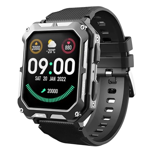 Hard Hat Watches - Rugged Smart Watch for Men, Original Smartwatch, Waterproof Digital Watch for The Toughest Jobs, with Fitness Trackers, Heart Rate Monitor, IP68, Pedometer, Workout Modes and More
