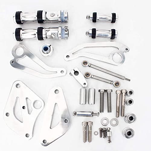 Tarazon Polished Forward Controls Foot Pegs For Suzuki C800 M800 Vl 800 Intruder Volusia Boulevard C50 M50 #TOP2
