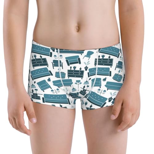 Boys' Cotton Boxer Brief Soft Underwear-Modern Furniture