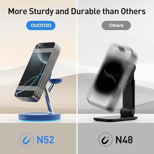 2025 3 in 1 Charging Station Compatible with Mag-Safe Charger Wireless Charger S - Photo 11 sur 37