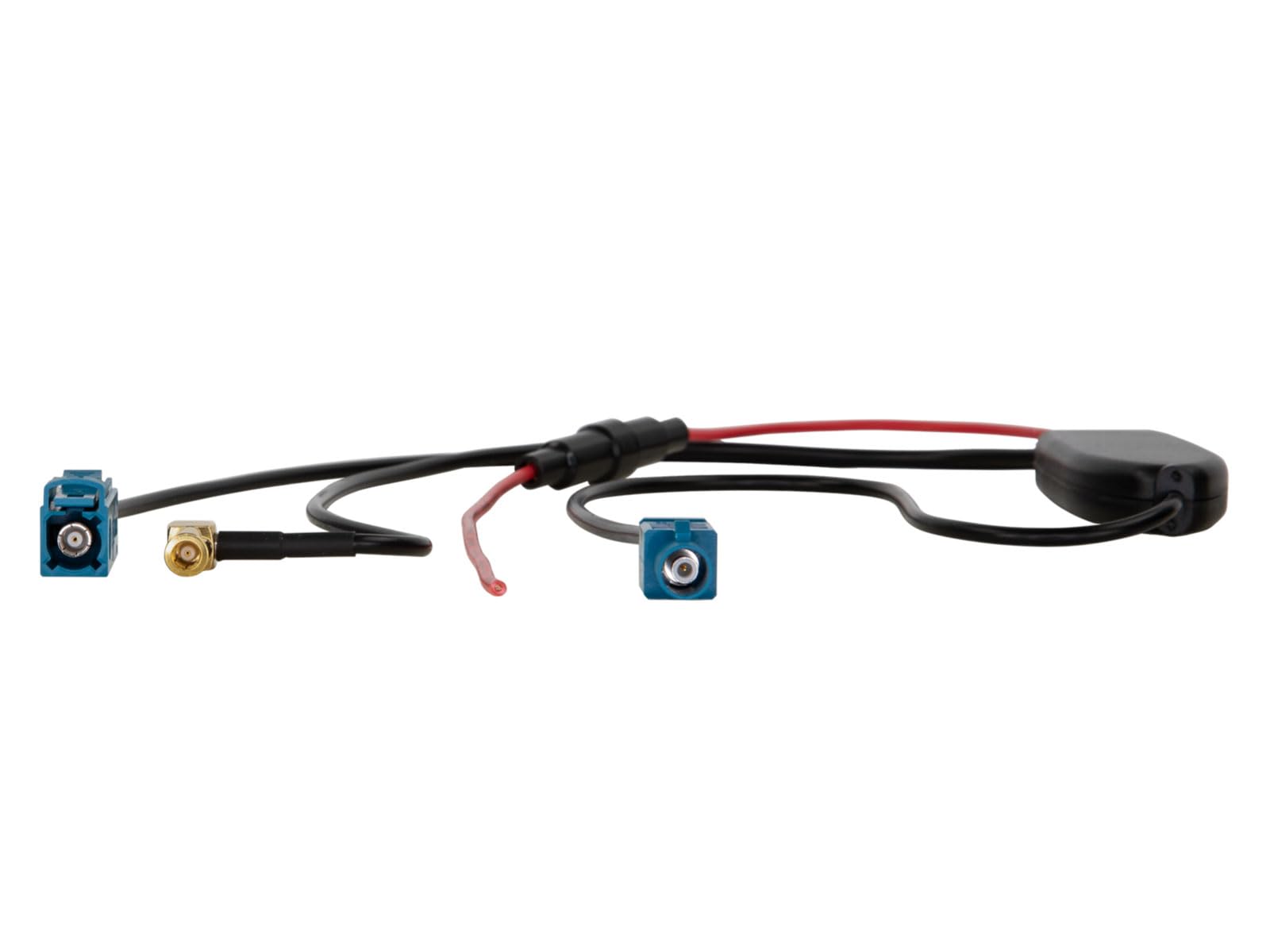 Antennensplitter AM/FM DAB+ - Fakra (Stecker) auf Fakra (Buchse) / SMB (Buchse)