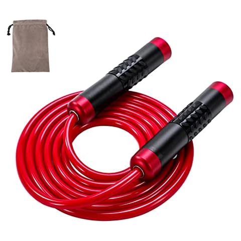 Gaoykai Weighted Jump Rope for Women,Men,Heavy Jump Rope with Adjustable Bold PVC Rope,Ball Bearing Aluminum Handle,Great for Crossfit Training, Boxing, and MMA Workouts Cover
