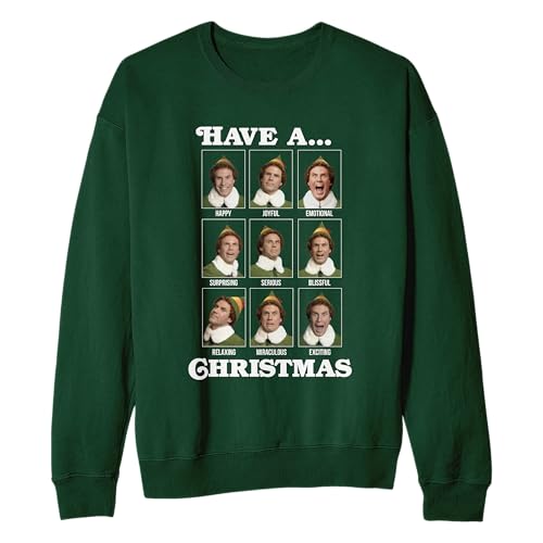 Elf Have A Buddy Christmas Adult and Kids Sized Crewneck Sweater2